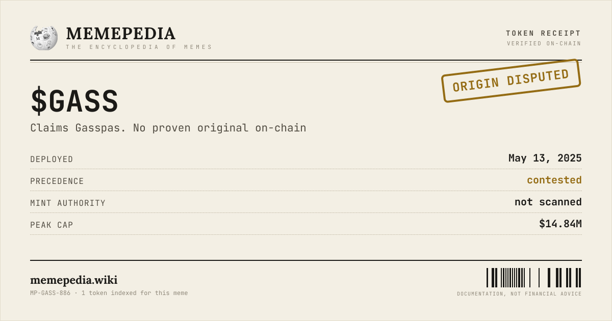 Memepedia receipt card