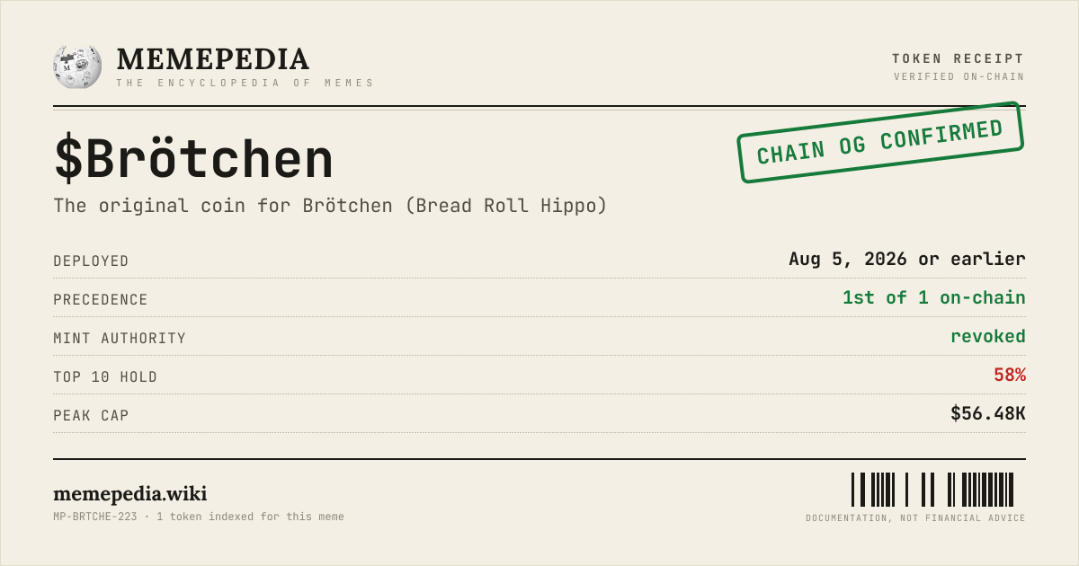 Memepedia receipt card